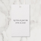 Folien-Geschenkanhänger Geschenkanhänger (Rückseite)