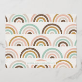 Folien gestanzte Rainbows Stationery Card - Kaffee Folie Einladungspostkarte (Rückseite)