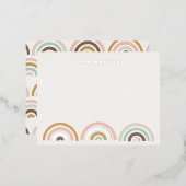 Folien gestanzte Rainbows Stationery Card - Kaffee Folie Einladungspostkarte (Vorderseite/Rückseite)