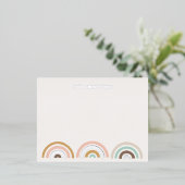 Folien gestanzte Rainbows Stationery Card - Kaffee Folie Einladungspostkarte (Stehend vorne)