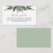 Folien-Leaf, die gut verpackt werden möchten Begleitkarte (Vorne/Hinten)