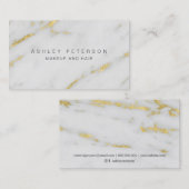 Folien-Marmormuster des Makes-up modernes Visitenkarte (Vorne/Hinten)