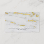 Folien-Marmormuster des Makes-up modernes Visitenkarte (Rückseite)