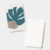 Folien mit abstrakter Form Ausweis (Vorder- & Rückseite)