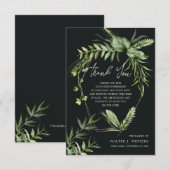 Folien-Rahmen-Beileid Danke-Karte Dankeskarte (Vorne/Hinten)