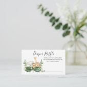 Folien-Safari-Tiere-Papierkarte Beilage Begleitkarte (Stehend Vorderseite)