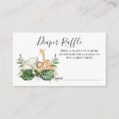 Folien-Safari-Tiere-Papierkarte Beilage Begleitkarte (Vorderseite)