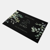 Folien schwarz wie für mich und mein Haus Christli Fußmatte (Schrägansicht)