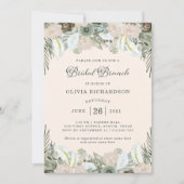 Folien und Bläschen| Blütenrosa Bridal Brunch Einladung (Vorderseite)