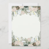 Folien und Bläschen| Light Green Wedding Einladung (Rückseite)