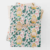 Folien zum Umhüllen von Gold- und Grünflächen Geschenkpapier Set (Beispiel)