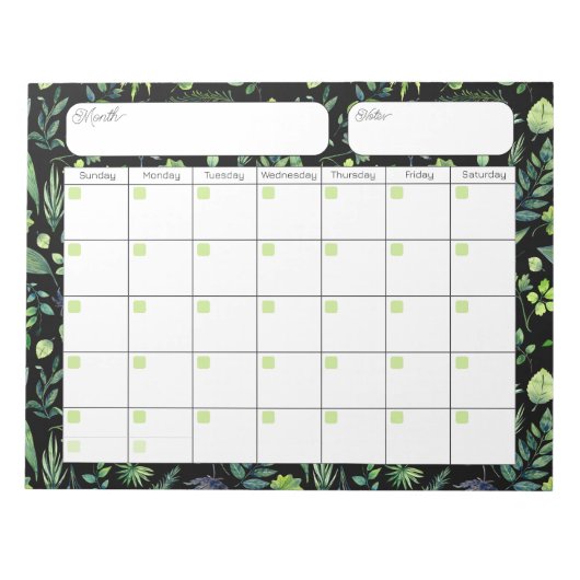 Folienkalender-Notepad Notizblock (Vorderseite)