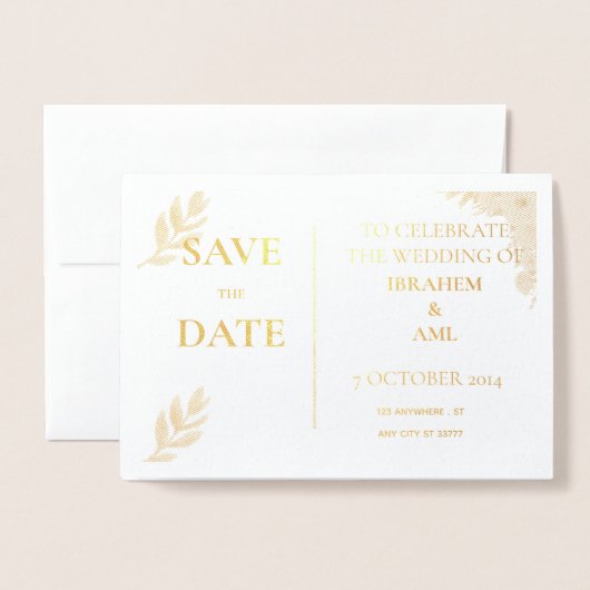 Folienkarte (Vorderseite mit Umschlag)