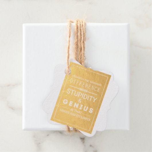 Folienmarke Geschenkanhänger (Mit Box)