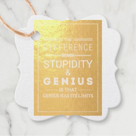 Folienmarke Geschenkanhänger (Vorderseite)