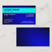 Folienüberschrift - Cyan und Shaded Blue Visitenkarte (Vorne/Hinten)