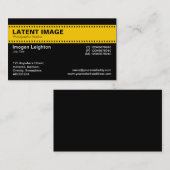 Folienüberschrift - Gelb und Schwarz Visitenkarte (Vorne/Hinten)