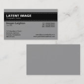 Folienüberschrift - grau visitenkarte (Vorne/Hinten)