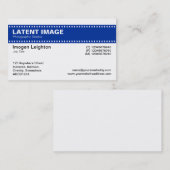 Folienüberschrift - Navy und White Visitenkarte (Vorne/Hinten)