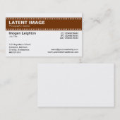 Folienüberschrift - Walnut und White Visitenkarte (Vorne/Hinten)