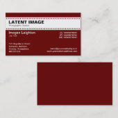 Folienüberschrift - weiß mit Ruby Visitenkarte (Vorne/Hinten)