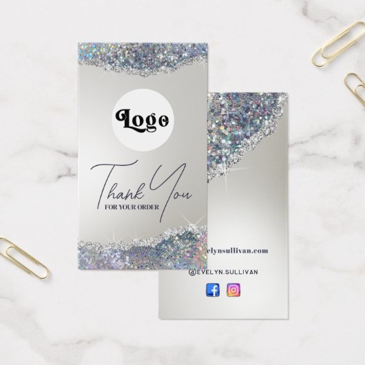 Folienverpackung für Imitate aus Silber, Glitzer (Büro)