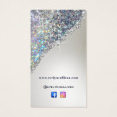 Folienverpackung für Imitate aus Silber, Glitzer (Rückseite)