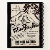 Folies Bergere ad der 30er Jahre Notizblock (Rückseite)