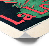 FOLIES BERGERE La Loie Fuller Jules Cheret Poster (Ecke)