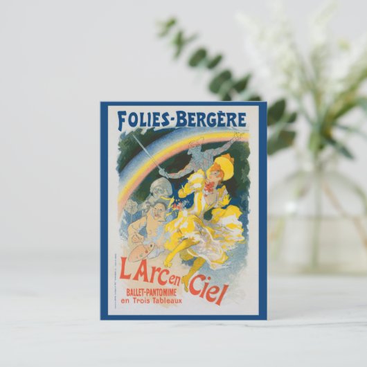 Folies Bergère - L'arc en ciel - Chéret Postcard Postkarte (Stehend Vorderseite)