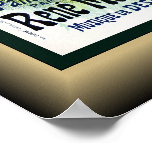 Folies Bergere~Le Miroir~Pantomime Rene Maizeroy~ Poster (Ecke)