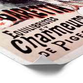 Folies Bergere, Les Garetta Vintager französischer Poster (Ecke)