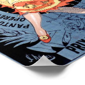 Folies Bergere Vintage französische Werbung Poster (Ecke)