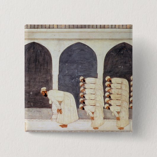 Folio.38a ein Mogulprinz in einer Moschee, die Button (Vorderseite)