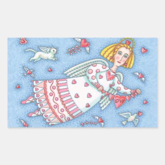 FOLK ANGEL OF HEARTS STICKER Sheet (Vorderseite)