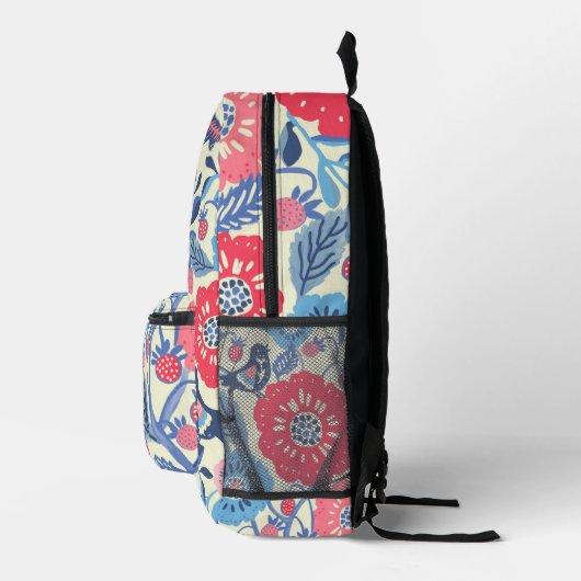 Folk Art Backpack Bedruckter Rucksack (Rechts)