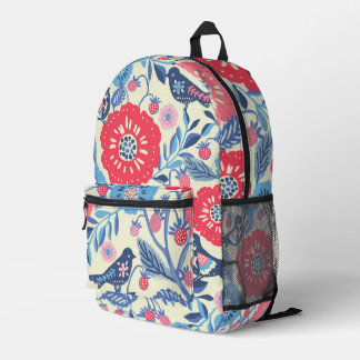 Folk Art Backpack Bedruckter Rucksack