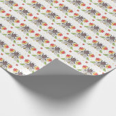 Folk Art Bee Geschenkpapier (Ecke)