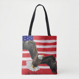 Folk Art bemalt Flag mit Adler Tasche