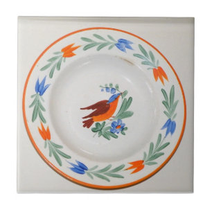 Folk Art Bird Fliese