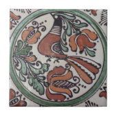 Folk Art Bird Fliese (Vorderseite)