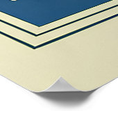 Folk Art Bird Home Scandinavian Style Pоster Poster (Ecke)