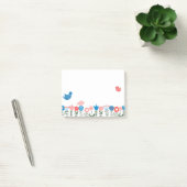 Folk Art Birds and Flowers Post-it® Notes Post-it Klebezettel (Büro)