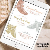 Folk Art Birds Open House geht weg Party Einladung