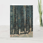 Folk Art Black Cat Notecard - Stationary Karte (Rückseite)