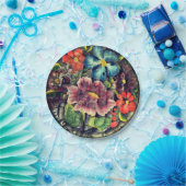 Folk Art Blume in Bloom Pappteller (Party)