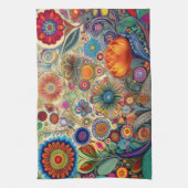 Folk Art Blume Küchentücher (Vertikal)