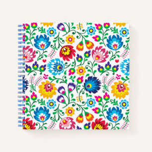 Folk Art Blume Muster 2 Notizblock