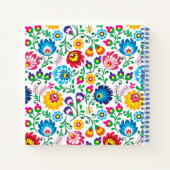 Folk Art Blume Muster 2 Notizblock (Rückseite)