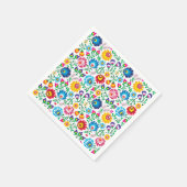 Folk Art Blume Muster 2 Serviette (Ecke)